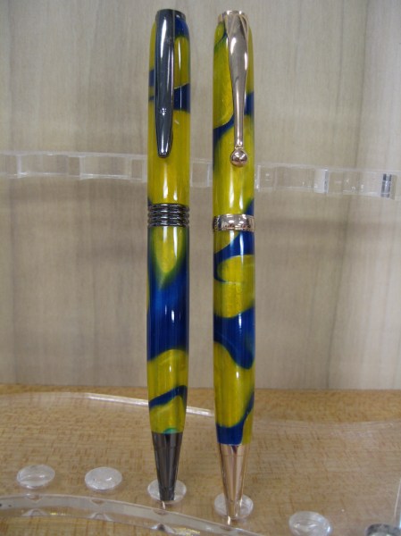 Pens - Blue and Yellow