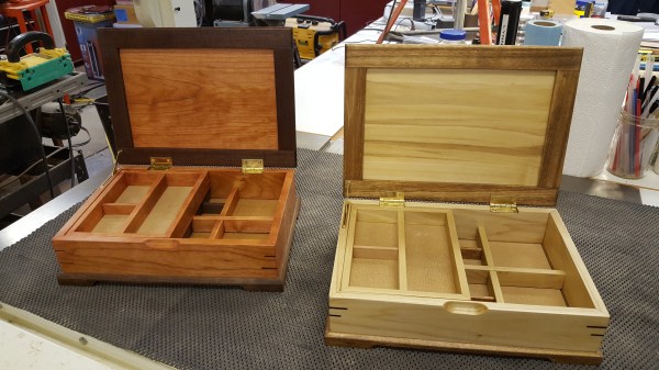 Jewelry Boxes Open - Side by Side